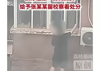 新乡学院通报“男生隔窗盗取女生宿舍衣物”：情况属实，给予留校察看处分
New