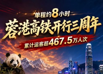 单程约8小时，蓉港高铁开行三周年，累计运客超467.5万人次
New