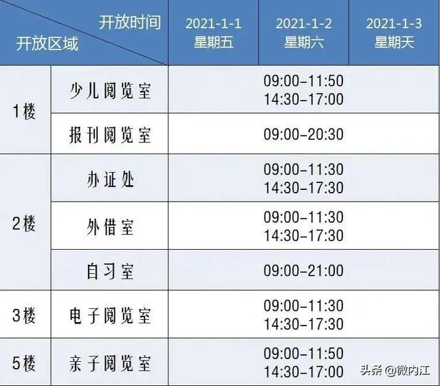 注意！2021元旦期间内江市图书馆开放时间安排表来啦-1.jpeg