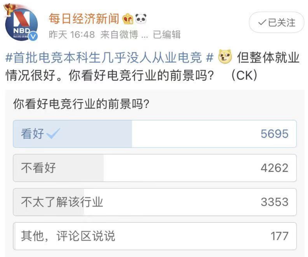 上热搜！电竞毕业生几乎无人从事本专业？网友却说…-9.png
