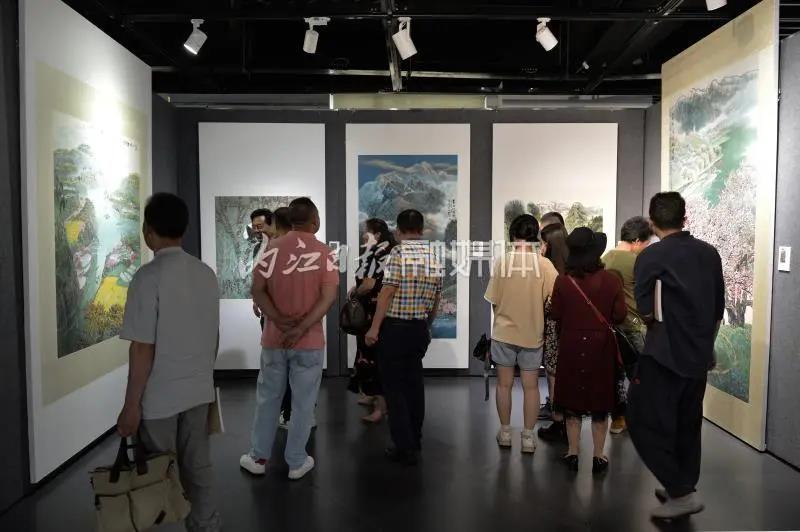 仅13天！内江张大千美术馆画展进行时，大量书画精品出展-10.jpg